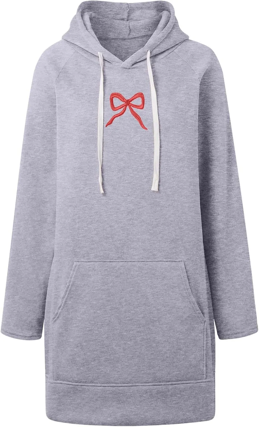 The Warmy Oversized Hoodie Dress For Women,Valentines Cute Graphic Long Sleeve Pullover Sweatshirt With Pocket