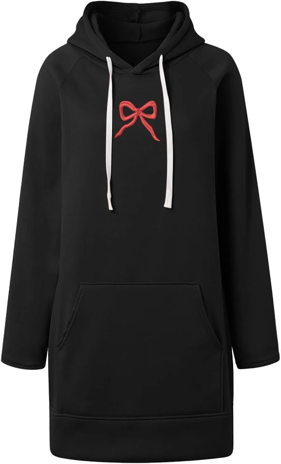 The Warmy Oversized Hoodie Dress For Women,Valentines Cute Graphic Long Sleeve Pullover Sweatshirt With Pocket