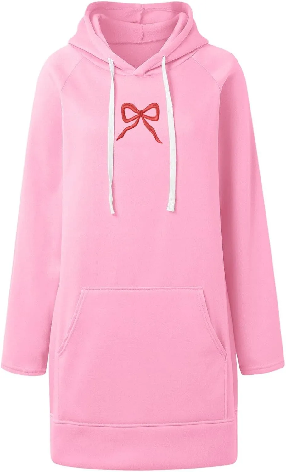 The Warmy Oversized Hoodie Dress For Women,Valentines Cute Graphic Long Sleeve Pullover Sweatshirt With Pocket