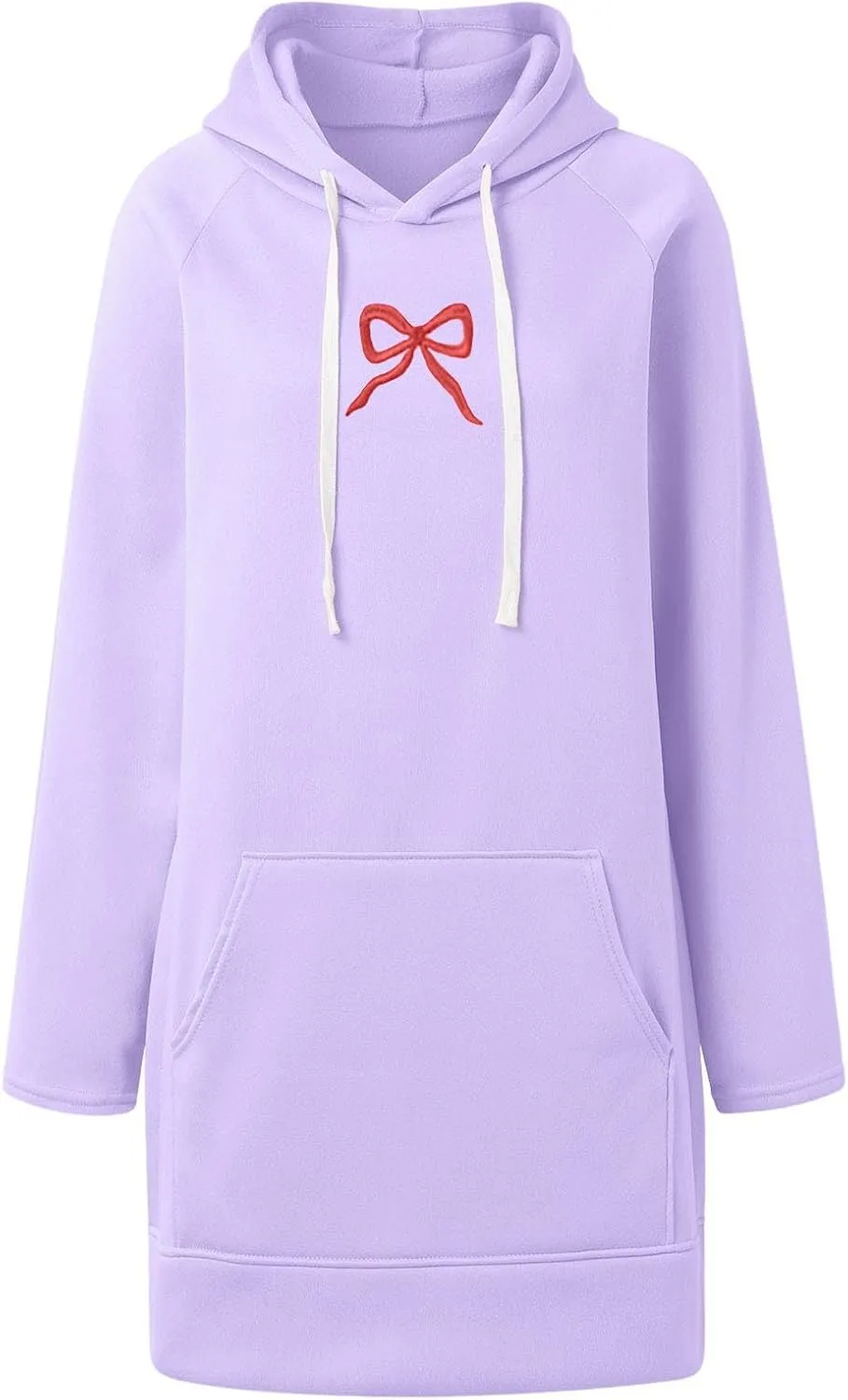 The Warmy Oversized Hoodie Dress For Women,Valentines Cute Graphic Long Sleeve Pullover Sweatshirt With Pocket