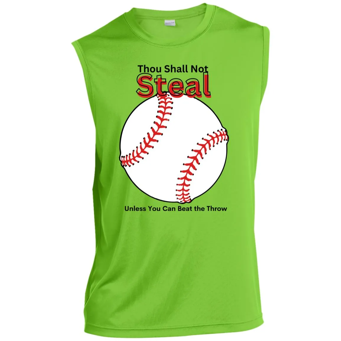 Thou Shall Not Steal CLOSEOUT -- Men’s Sleeveless Performance Tee