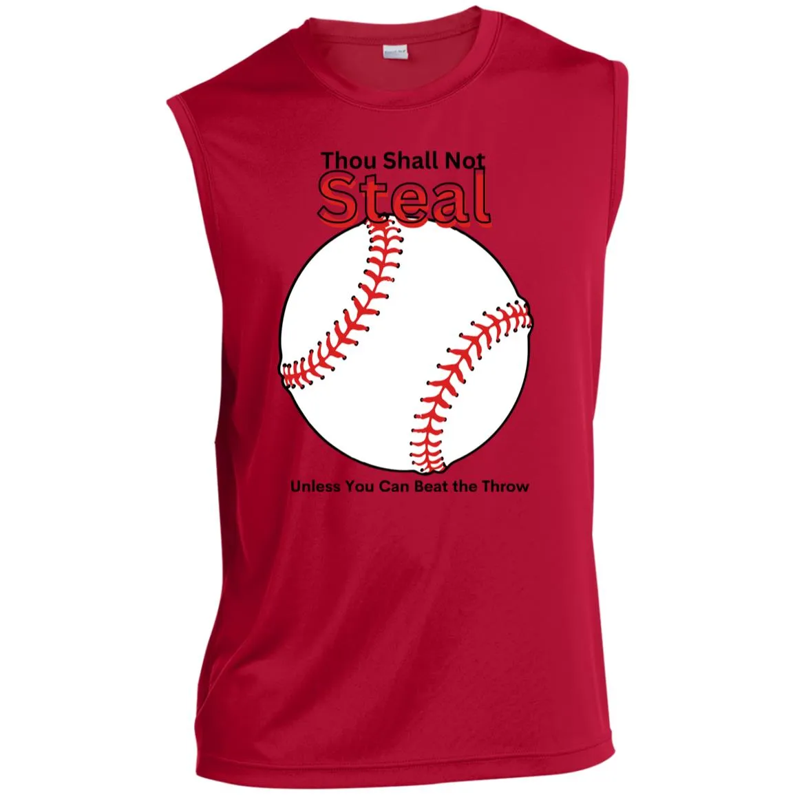 Thou Shall Not Steal CLOSEOUT -- Men’s Sleeveless Performance Tee