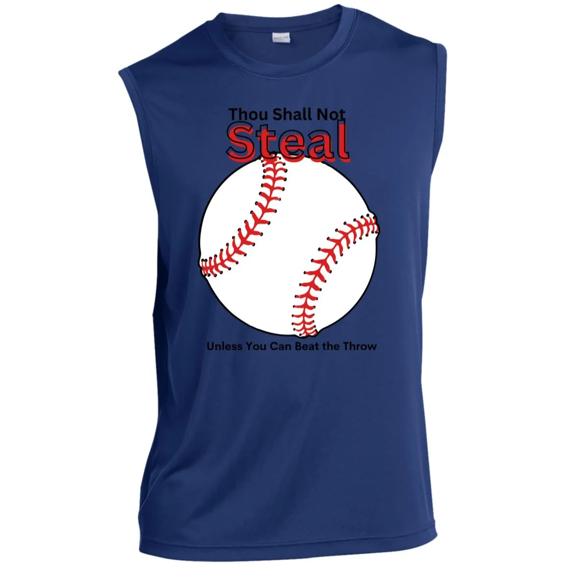 Thou Shall Not Steal CLOSEOUT -- Men’s Sleeveless Performance Tee