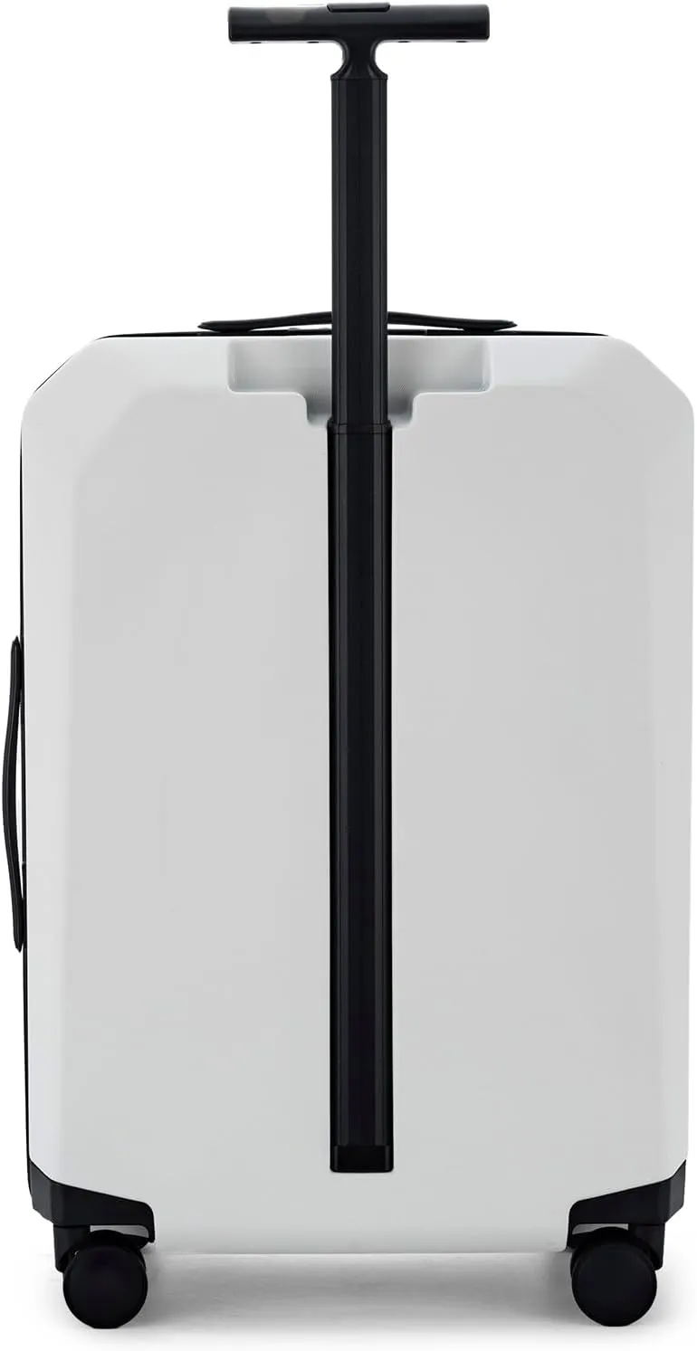 Ti Hard Shell Carry on Luggage Airline Approved, Carry on Suitcases with Wheels, Lightweight PC Luminous Textured Travel Luggage, TSA Approved, 20 Inch Carry-On (Stellar White, Check-In 24-Inch)