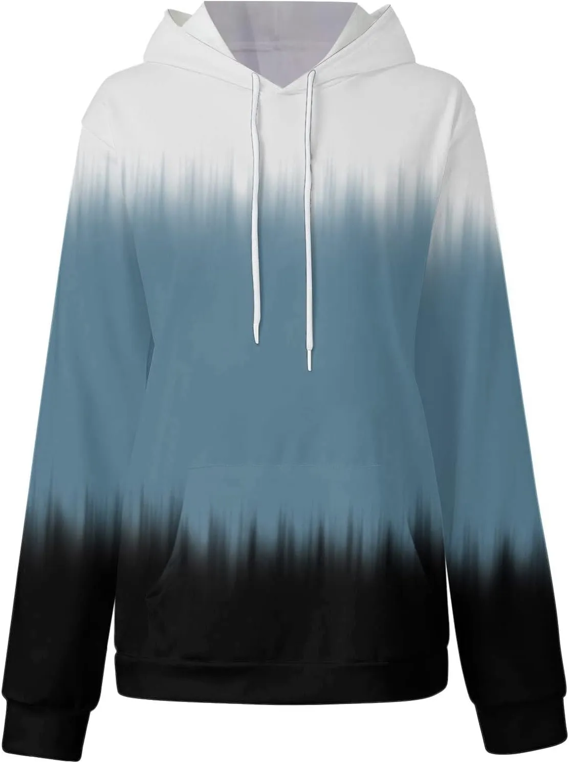 Tie Dye Oversized Hoodie for Women Long Sleeve Loose Fit Pullover Sweatshirts Drawstring Casual Hooded Fall Clothes