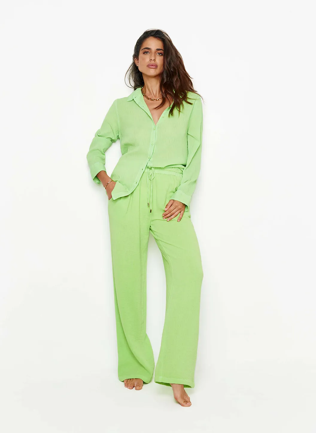 Tina Lime Shirt