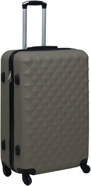 Travel with Lightweight Hardcase Trolley, Durable ABS Material, Internal Straps, Security Lock, Anthracite Color