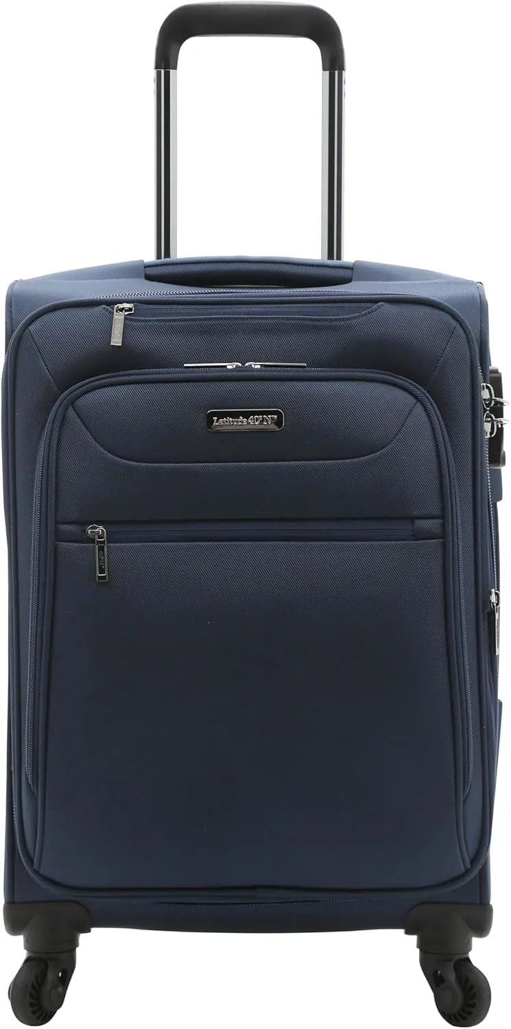 Travelers Club Explorer Expandable Luggage, Navy Blue, Checkin 28-Inch