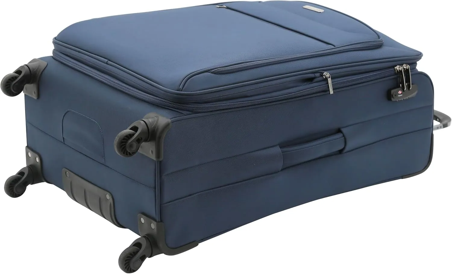 Travelers Club Explorer Expandable Luggage, Navy Blue, Checkin 28-Inch