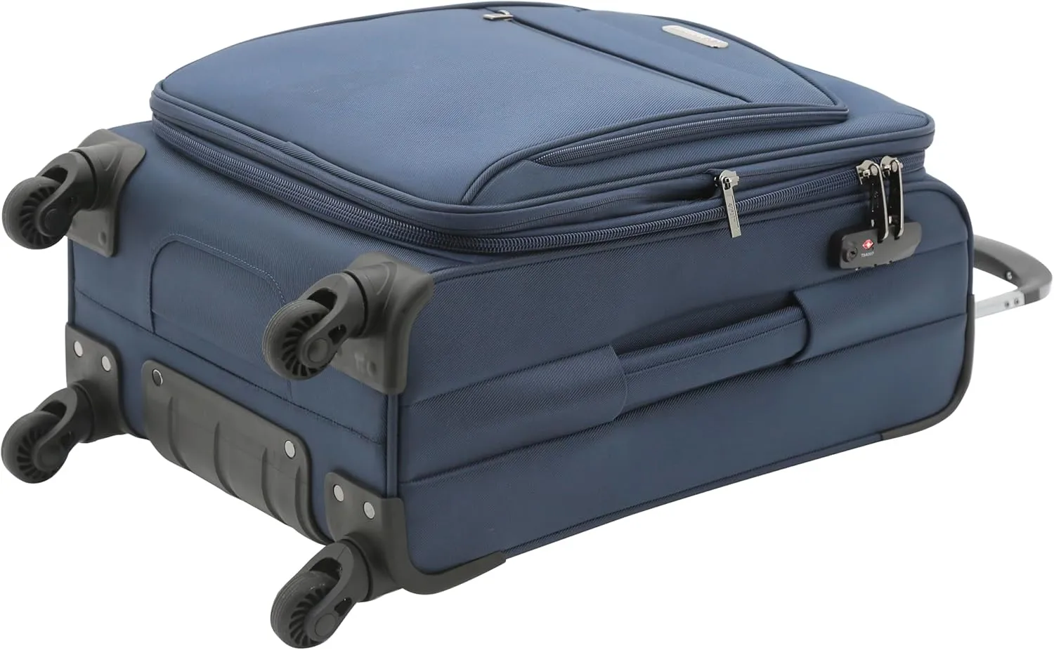 Travelers Club Explorer Expandable Luggage, Navy Blue, Checkin 28-Inch