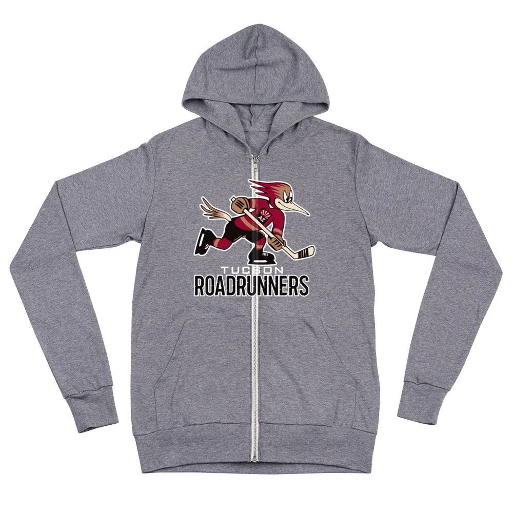 Tucson Roadrunners Adult Primary Logo Full Zip Hoodie