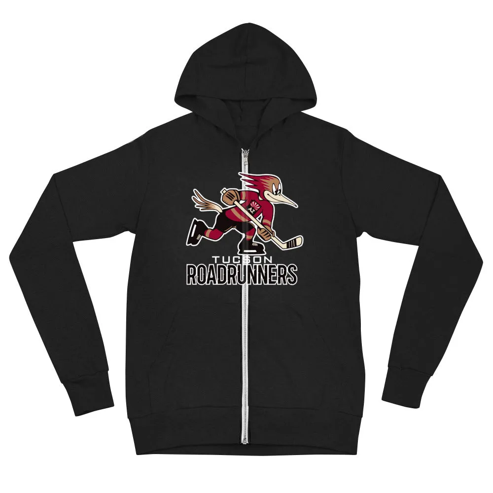 Tucson Roadrunners Adult Primary Logo Full Zip Hoodie