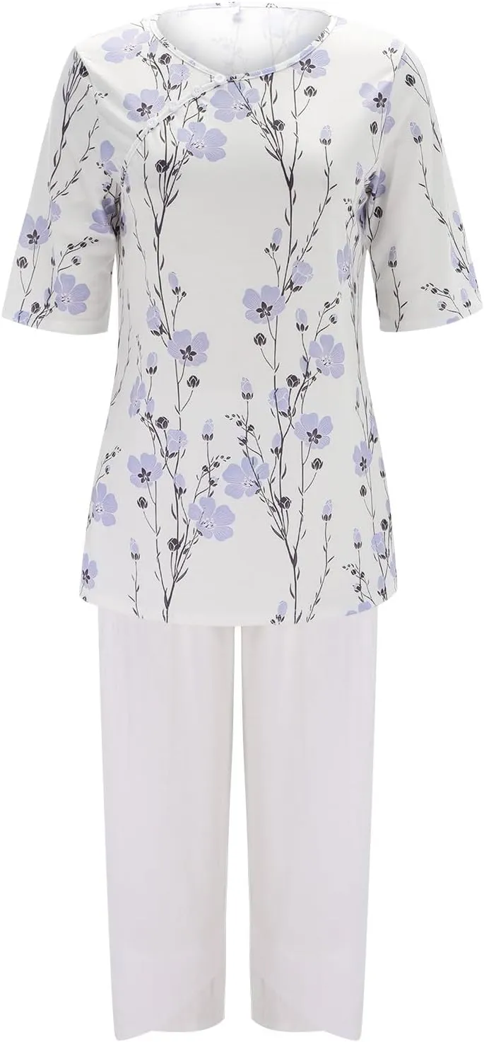 Two Piece Outfits for Women 2025 Women's Casual Linen Button Shirt High Waist Loose Curvy Straight Leg Pant