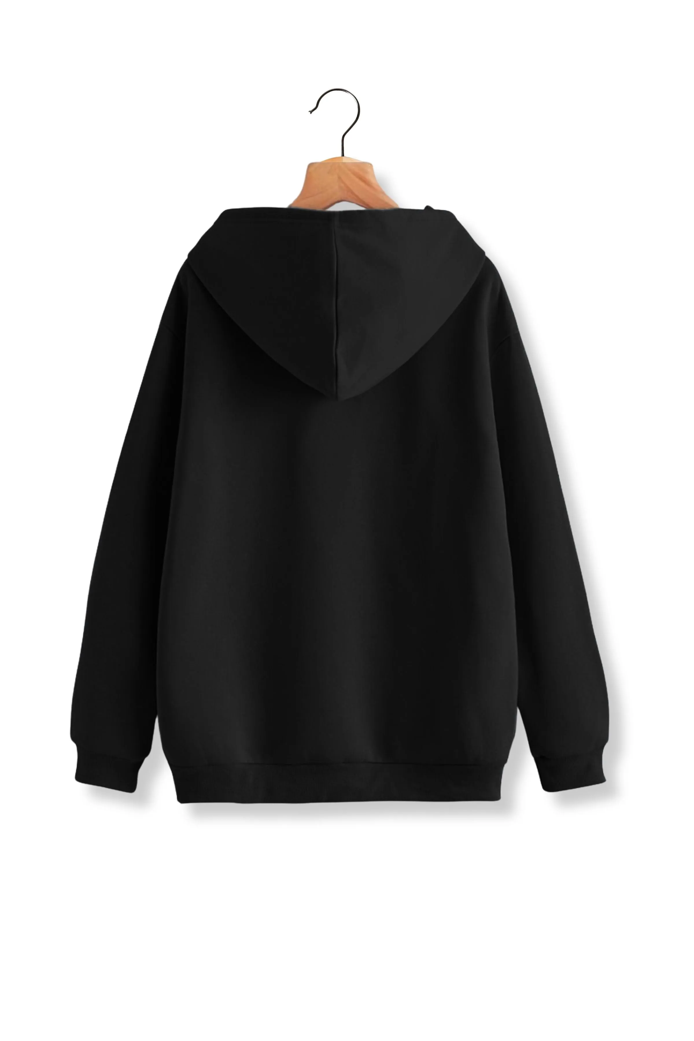 Unisex French Terry Hoodies - Black