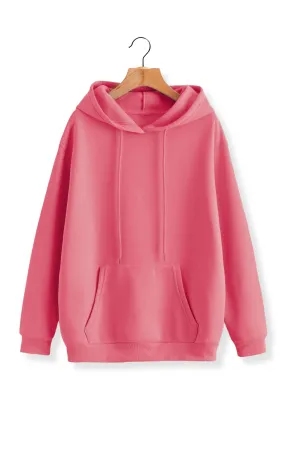 Unisex French Terry Hoodies - Dark Pink