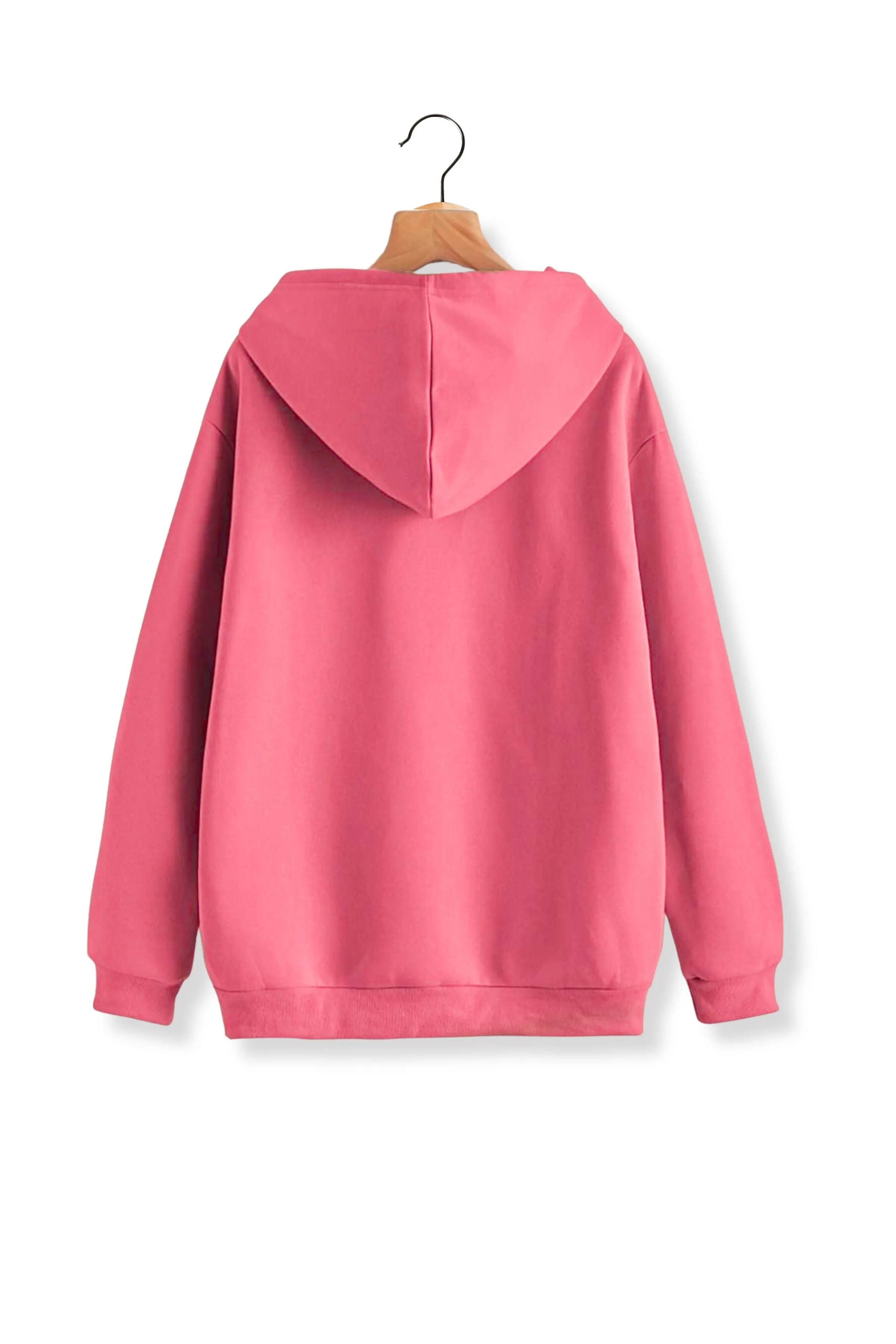 Unisex French Terry Hoodies - Dark Pink