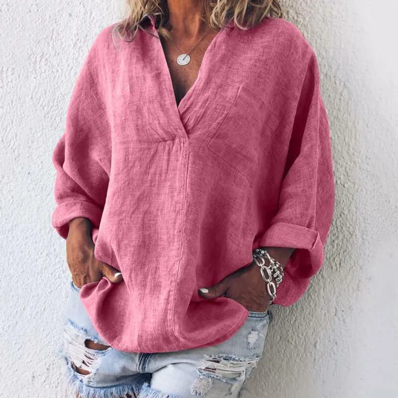 V-neck Loose Blosue