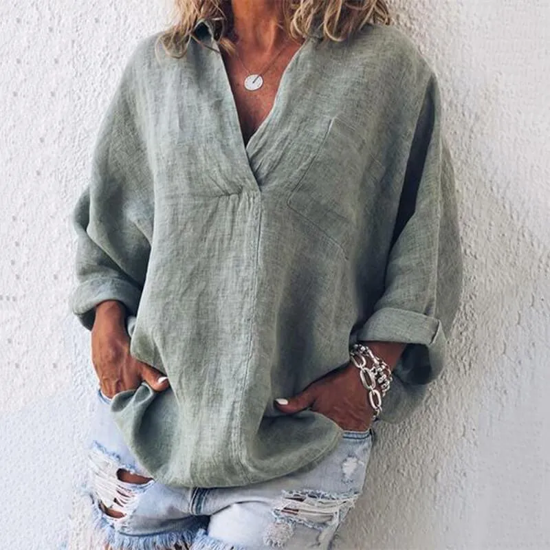 V-neck Loose Blosue