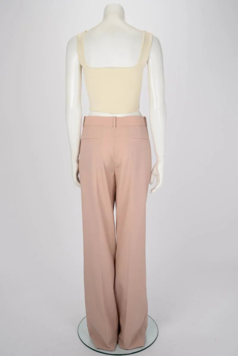 Valentino Sand Wool Classic Pant IT 46