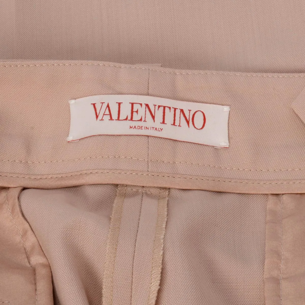 Valentino Sand Wool Classic Pant IT 46