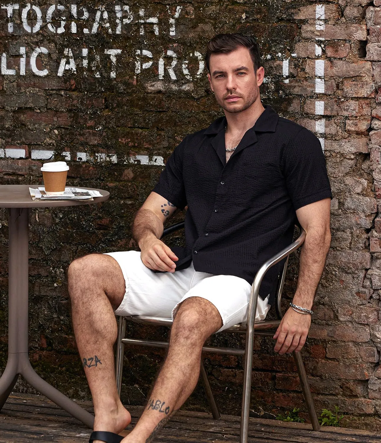 VATPAVE Mens Striped Summer Shirt Casual Button Down Short Sleeve Beach Shirts Cotton Linen Shirts for Men