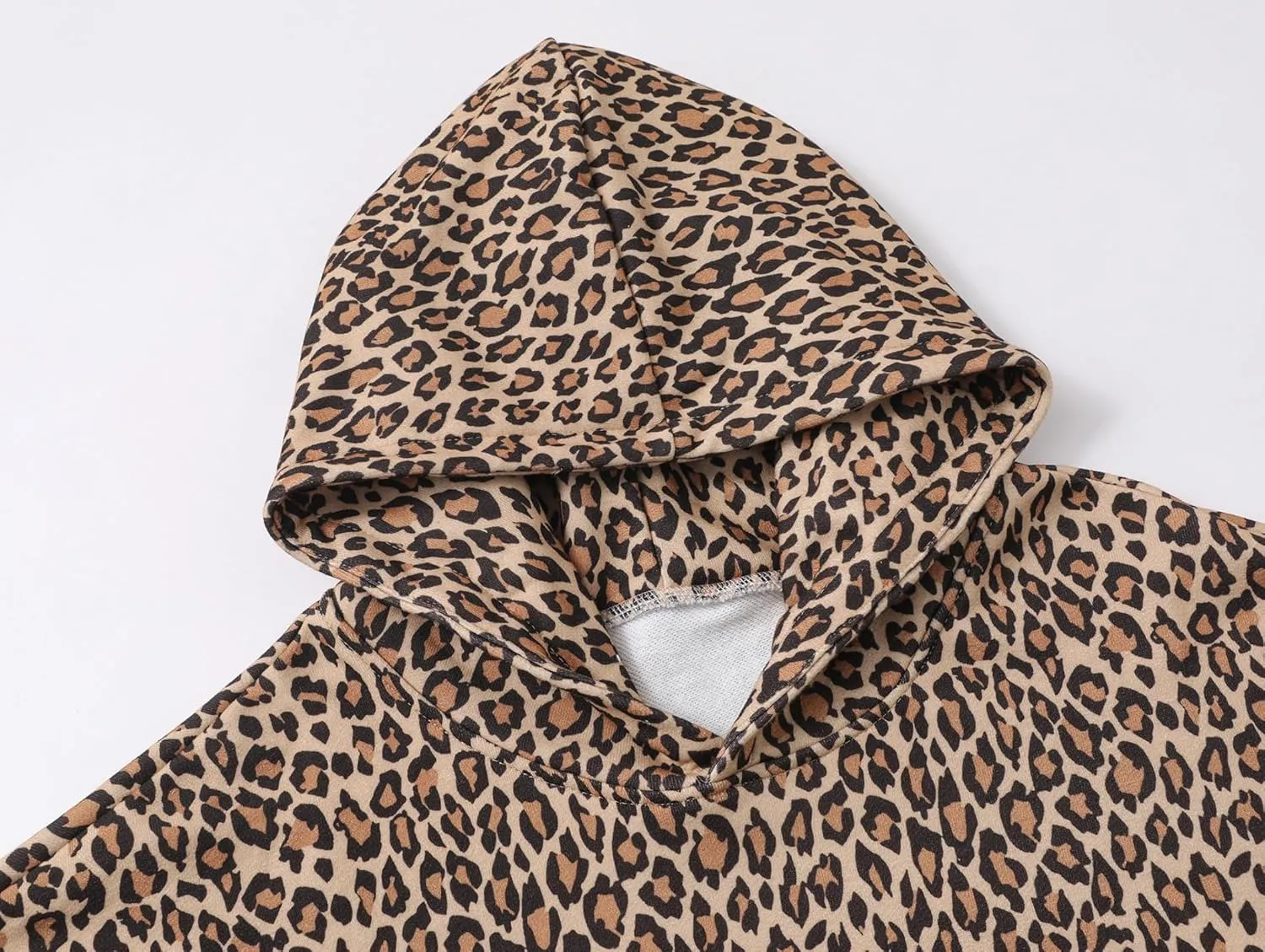 VCM Leopard Print Hoodie Cheetah Hoodies for Women Y2k Camo Womens Pullover Y2k Graphic Oversized Sweatshirt