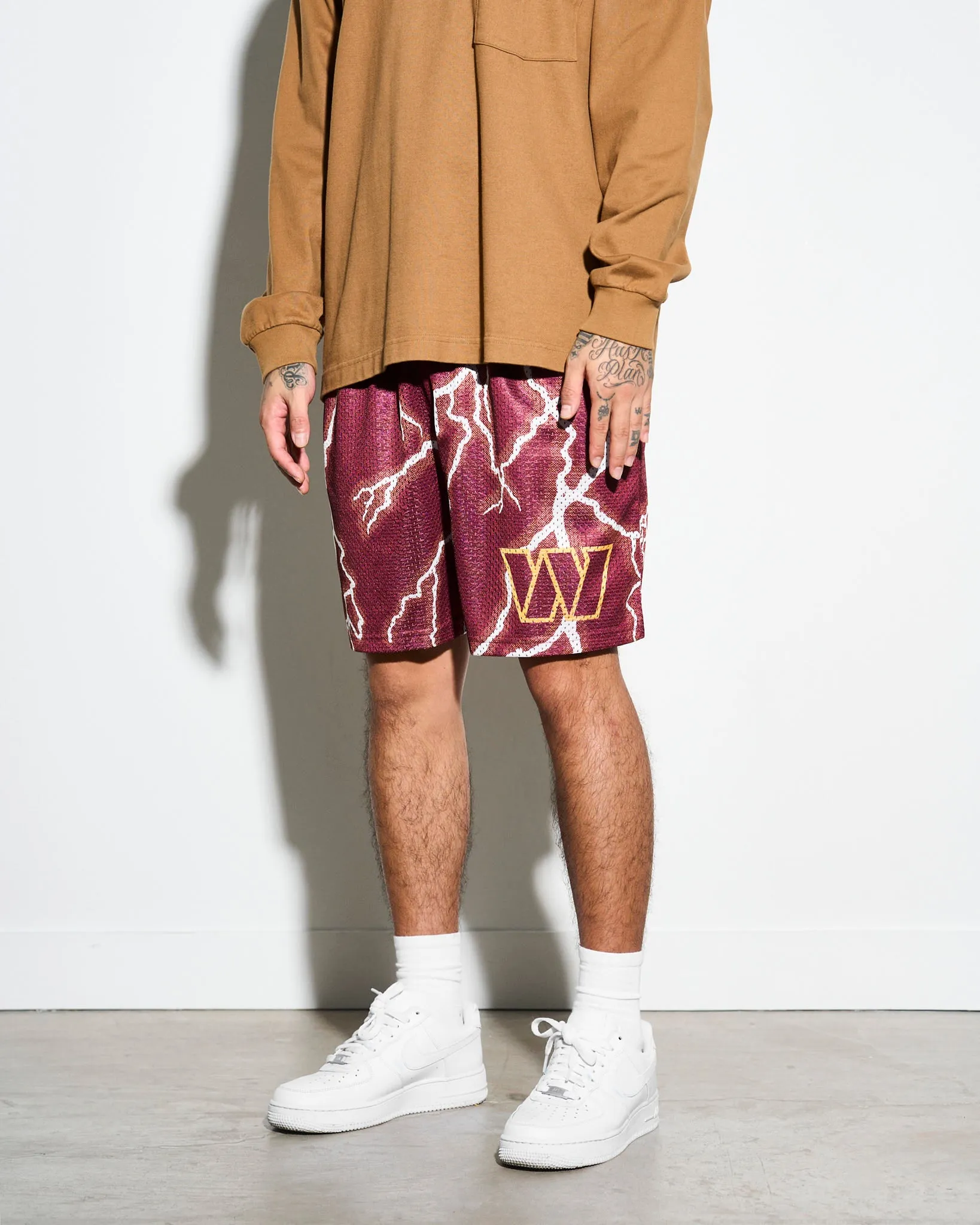 Washington Commanders Lightning Retro Shorts