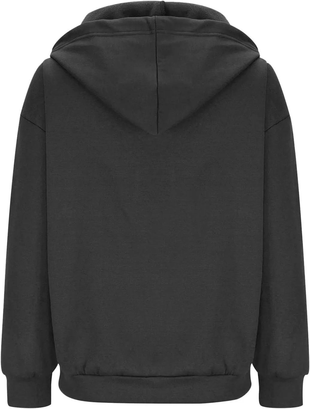 Women 2023 Sweatshirt Jackets Casual Long Sleeve Hoodies Full Zip Solid Cardigan Coats Outerwear with Pockets