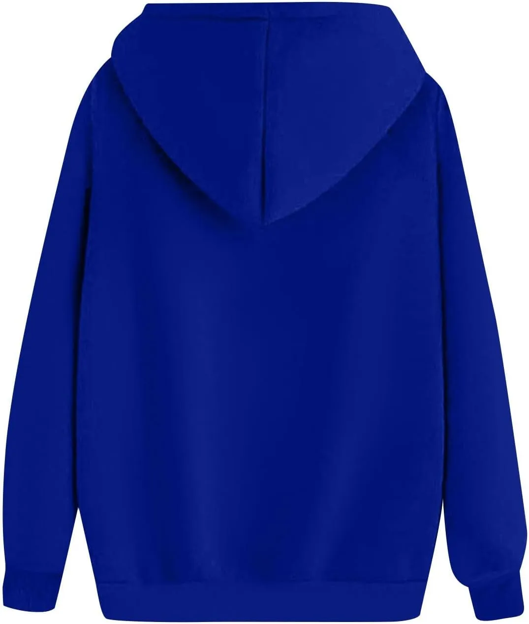 Women Fleece Baggy Hoodie Drop Shoulder Drawstring Oversized Sweatshirt Comfy Lightweight Fall Clothes for Teen Girls