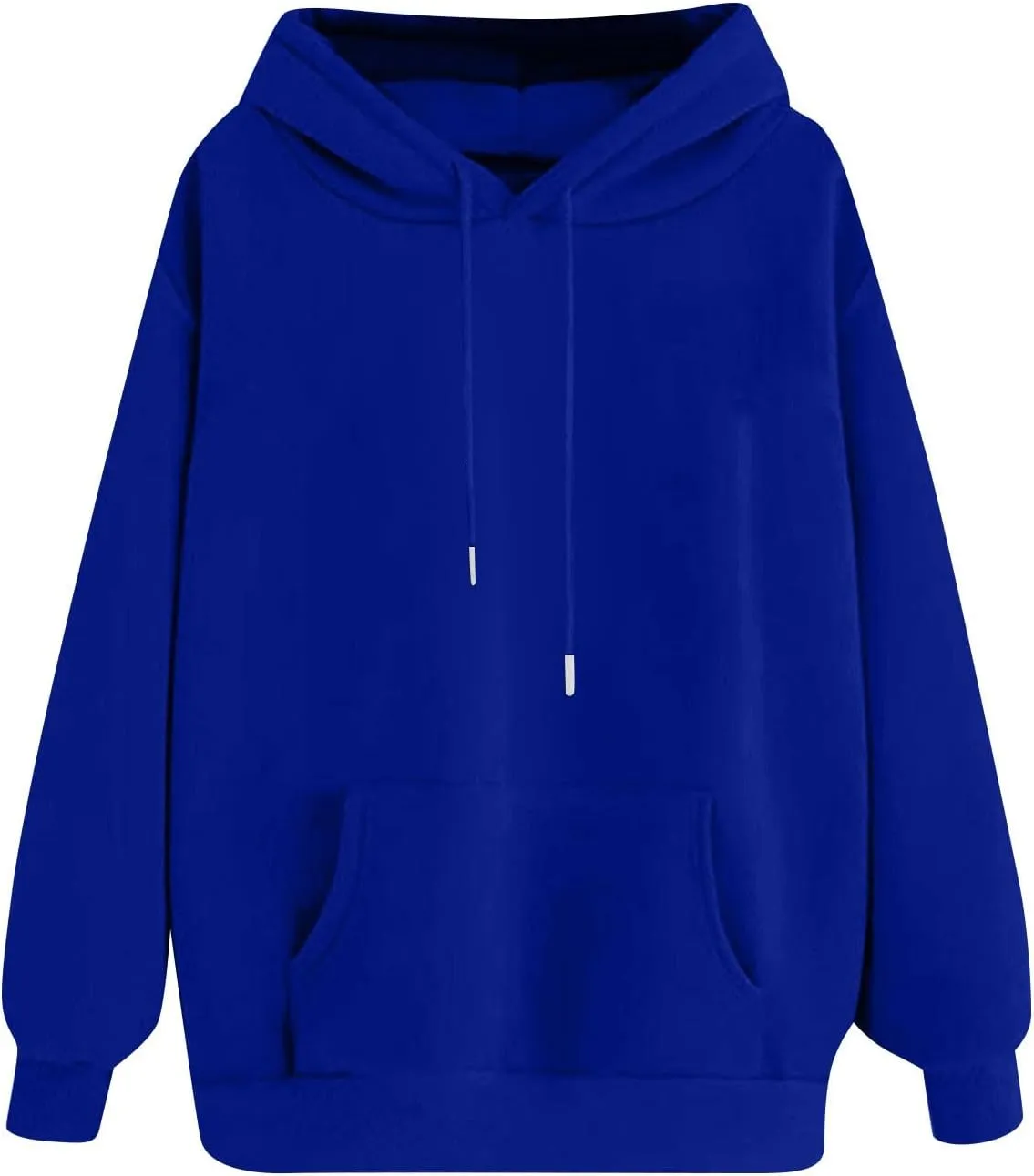 Women Fleece Baggy Hoodie Drop Shoulder Drawstring Oversized Sweatshirt Comfy Lightweight Fall Clothes for Teen Girls