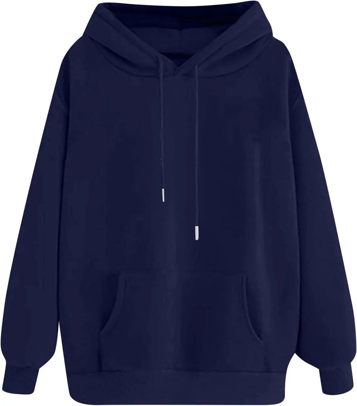 Women Fleece Baggy Hoodie Drop Shoulder Drawstring Oversized Sweatshirt Comfy Lightweight Fall Clothes for Teen Girls