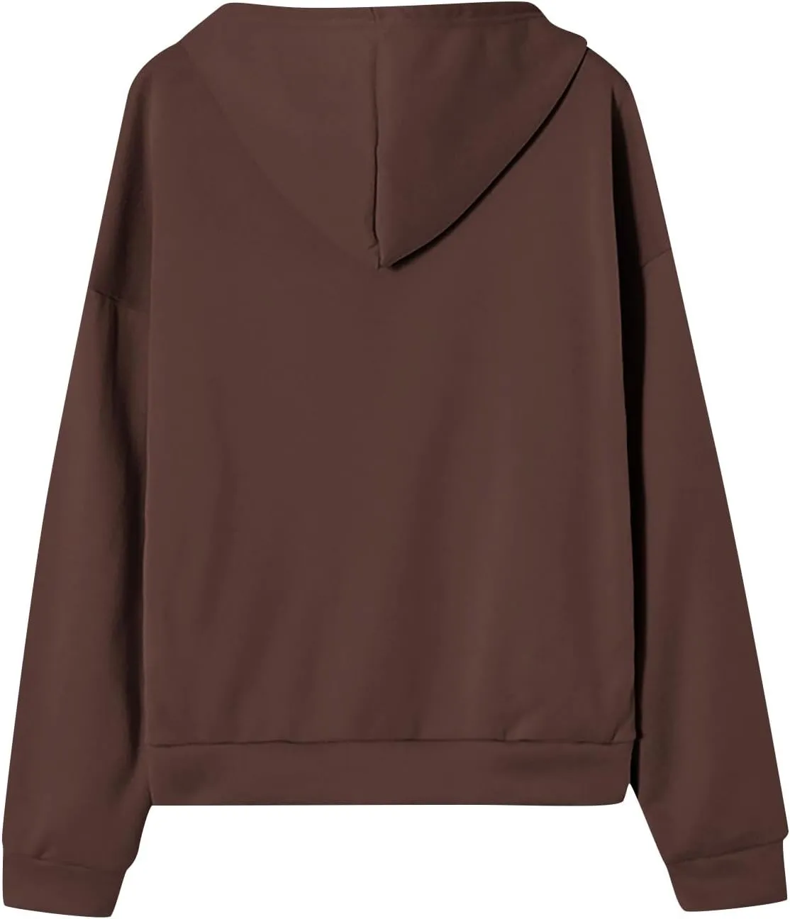 Women Fleece Full Zip Up Hoodie Baggy Drawstring Zipper Sweatshirt Jacket Lightweight Comfy Fall Winter Outfits Coats