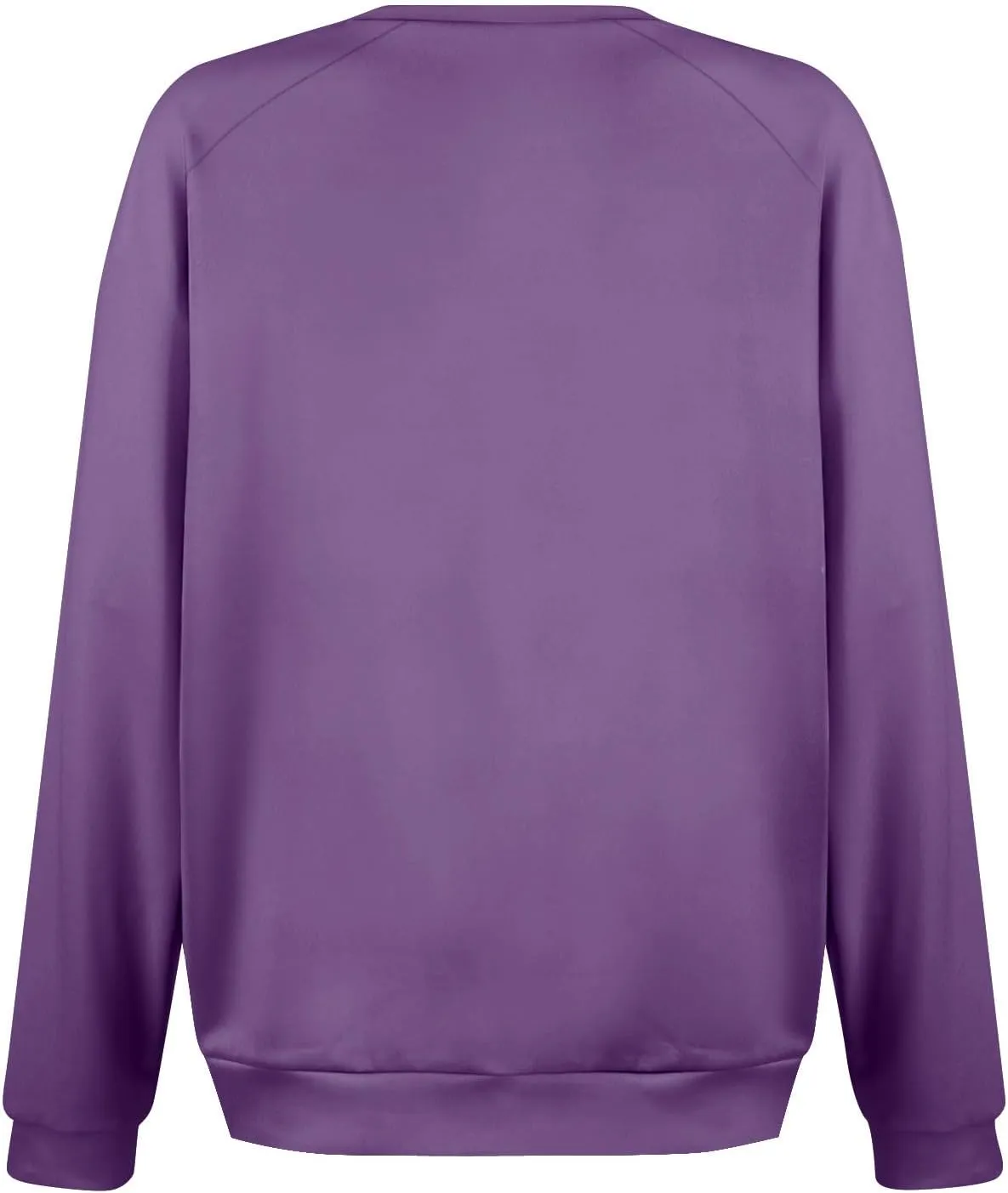 Womens Crewneck Sweatshirts Baggy Raglan Pullover Tops Lightweight Comfy Preppy Sweatshirt Fall Clothes with Pockets