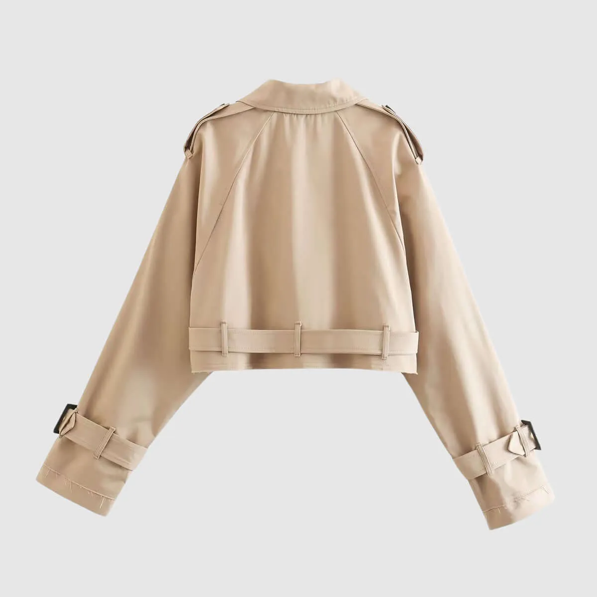 Women's Cropped Trench Coat