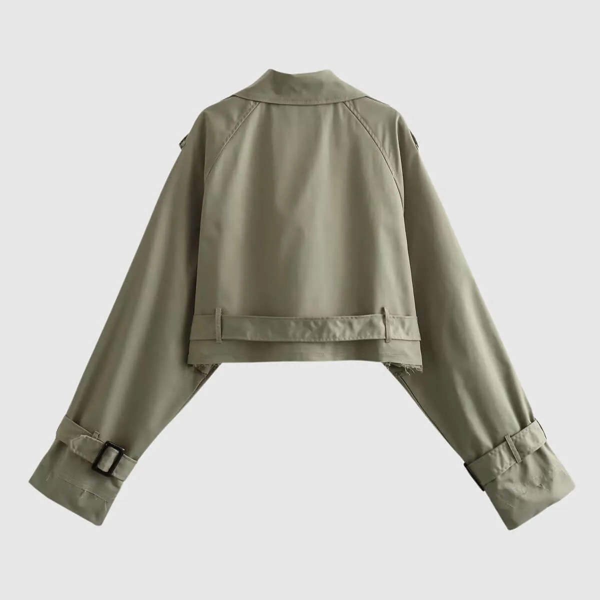 Women's Cropped Trench Coat