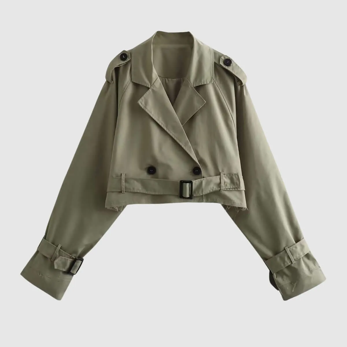 Women's Cropped Trench Coat