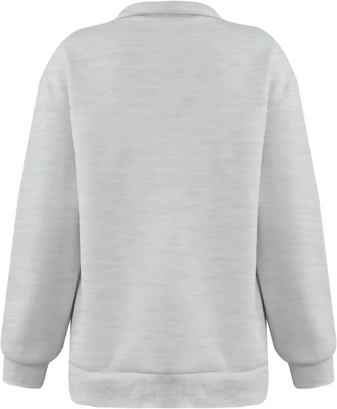 Women's Fall Winter Oversized Sweatshirt Casual Trendy Long Sleeve Quarter Zip Neck Solid Sweatshirt, S-3XL