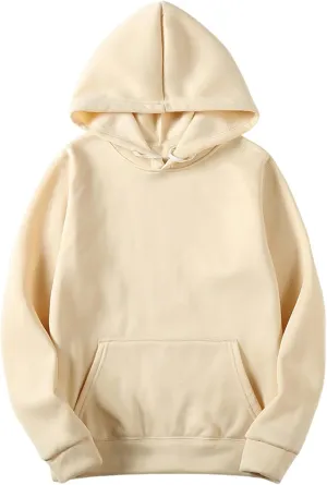 Womens Hoodie Casual Solid Color Pullover Tops Y2k Hoodie Oversized Sweatshirts Fleece Hoodies Comfy Fashion Outfits
