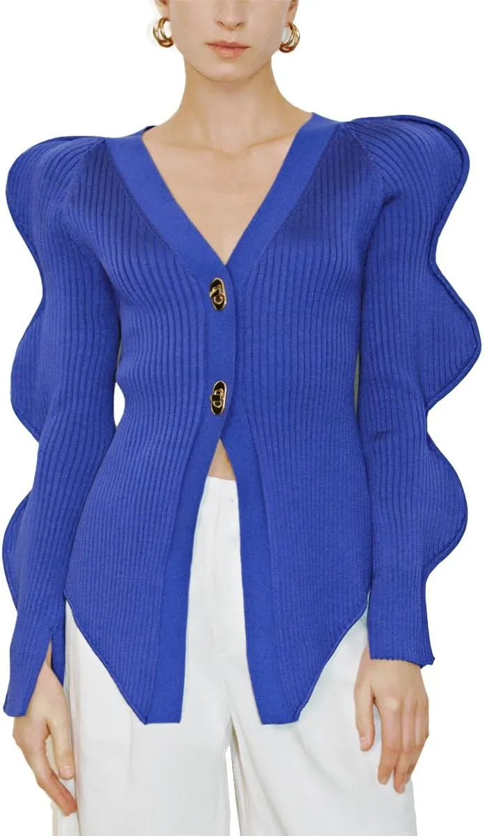 Women's Knit Cardigan Sweaters Long Sleeve Button Down Open Front Casual Outwear Trendy 2025