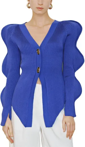 Women's Knit Cardigan Sweaters Long Sleeve Button Down Open Front Casual Outwear Trendy 2025