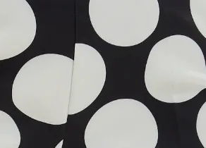 Women's Oversized Black & White Polka Dot Wide Leg Trousers with Regular Fit and Comfortable Stretch