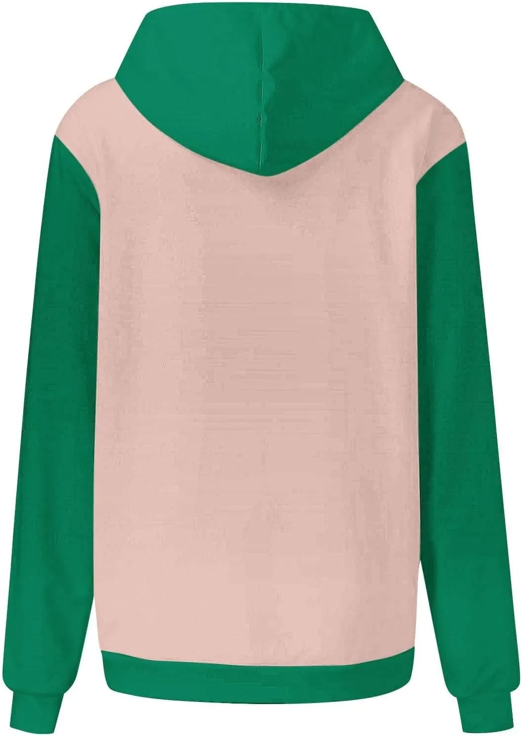 Women's Oversized Hoodies Fall Fashion Long Sleeve Hooded Sweatshirt Trendy Color Block Patchwork Y2k Pullover Tops