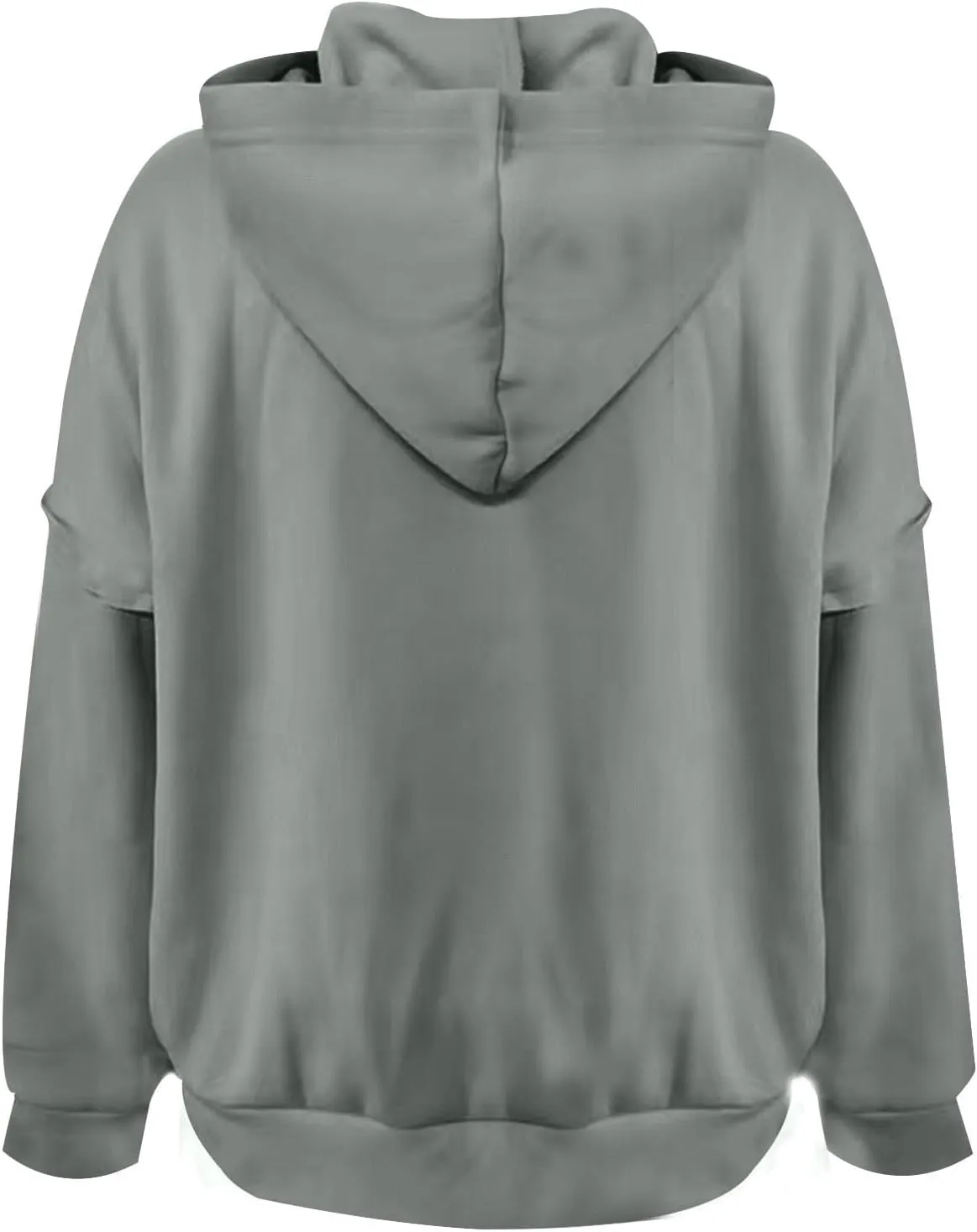 Womens Oversized Sweatshirt Long Sleeve V Neck Button Hoodie Casual Loose Fit Lightweight Sweatshirt Pullover Tops