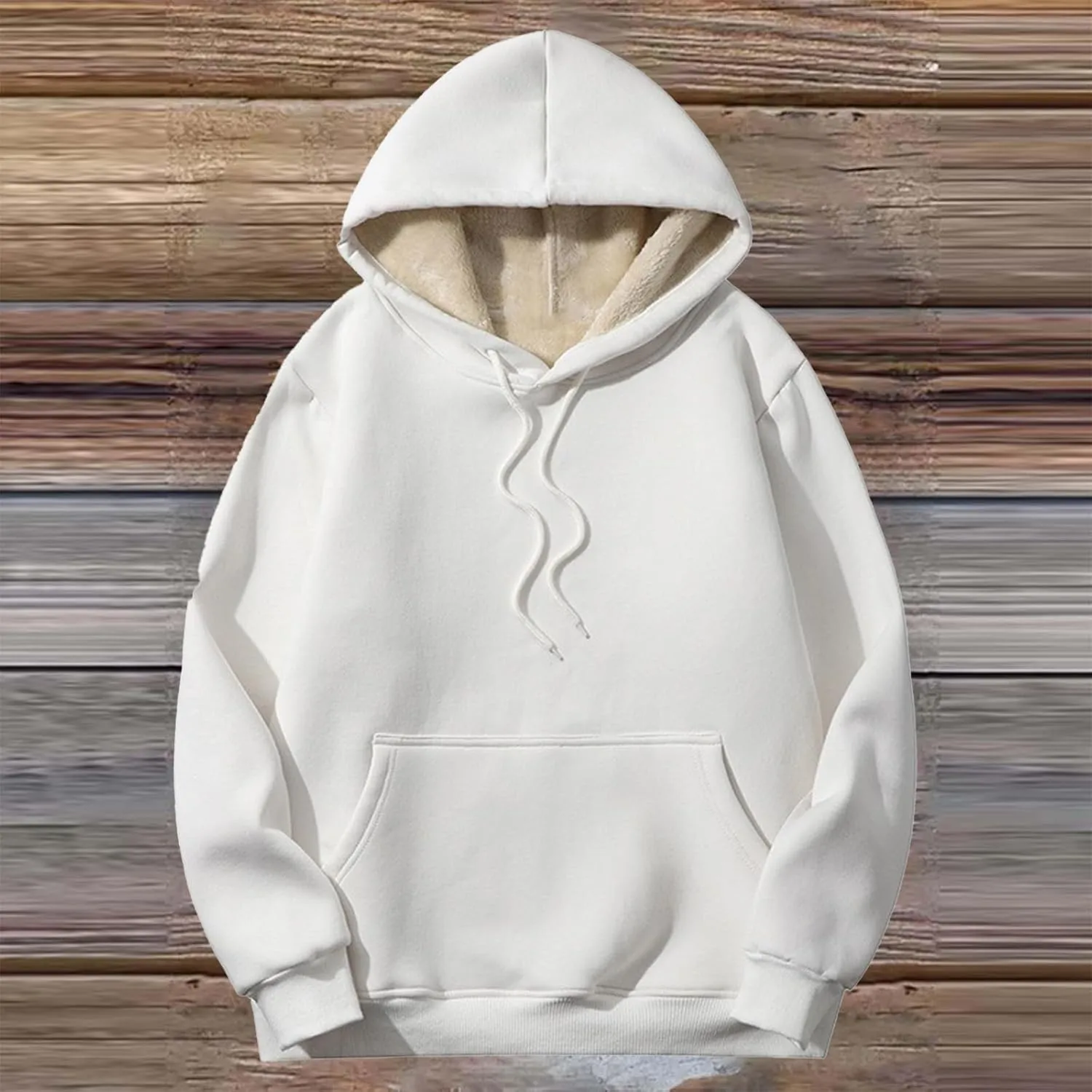 Womens Plus Size Sherpa Lined Hoodies Winter Warm Fleece Hooded Sweatshirt Casual Thermal Tops with Pocket