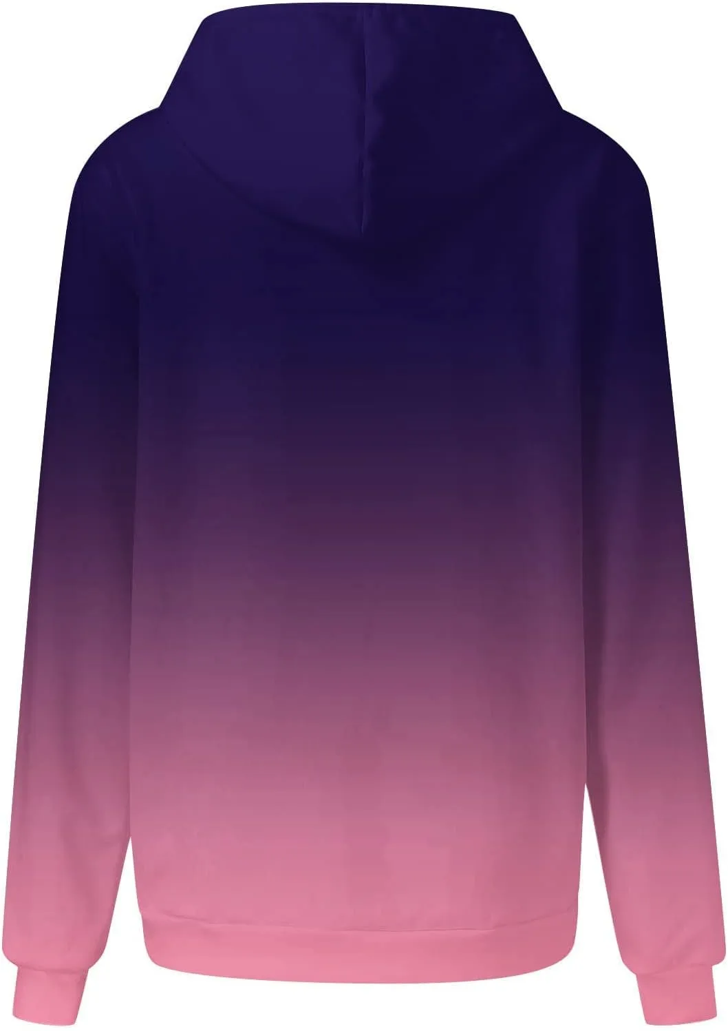 Womens Slub Knit Full-Zip Hoodie Long Sweatshirts Button Sleeve Casual Pullover V Drawstring Neck Hooded Down