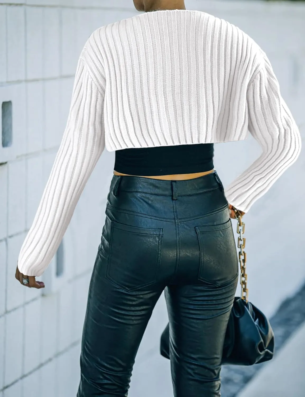 Womens Summer Crop Bolero Cardigan Sweater Long Sleeve Open Front Knit Shrug for Dress 2024