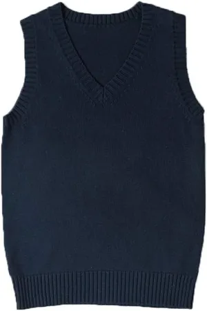 Womens V Neck Sweater Vest School Uniform Solid Color Sleeveless Knit Sweaters Pullover Tank Tops