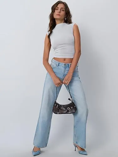 Women's White Tank Top AXIS-03