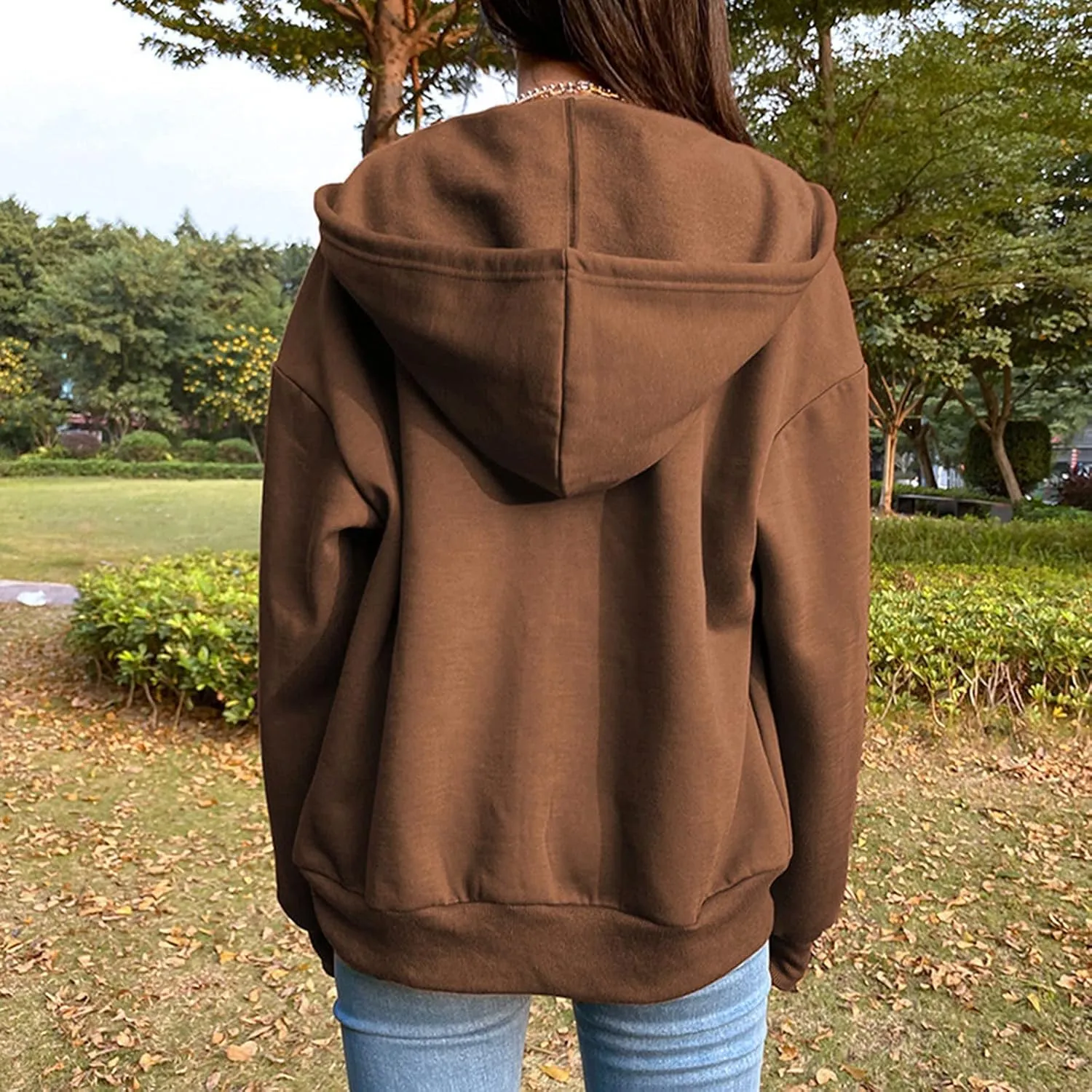 Womens Zip Up Hoodie Oversized Plus Size Aesthetic Cute Grunge Y2K Hoodies Teen Girls Vintage Baggy Sweatshirt