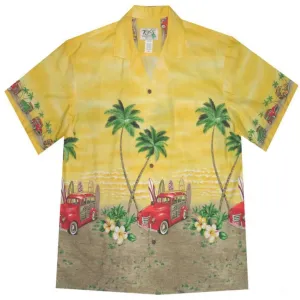 Woody Car Cotton Aloha Shirt